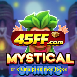 criciuma proximos jogos